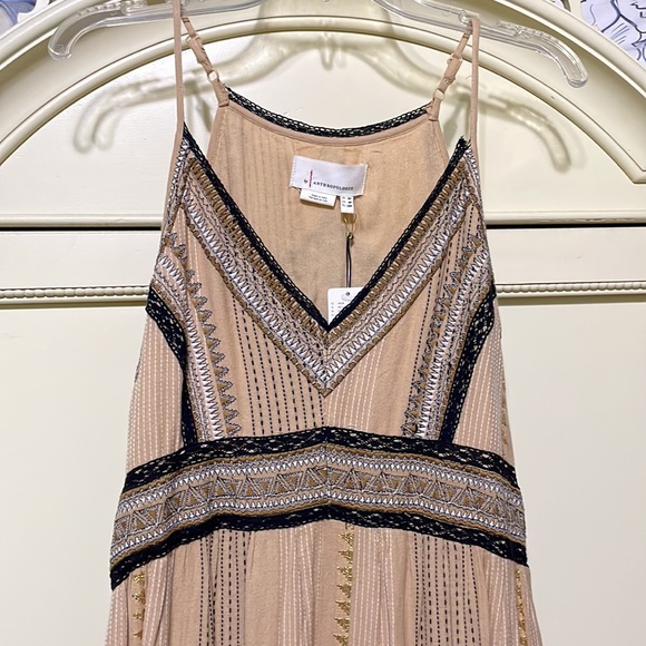 Anthropologie bohemian dress boho frill 4 petite. - Picture 2 of 11